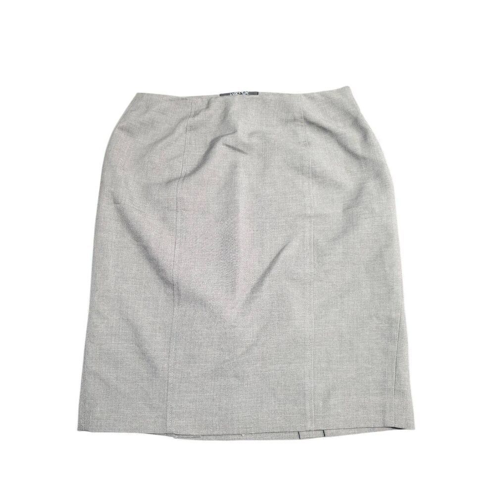 Kasper Separates Skirt Gray Fully Lined Back Zipper Career  Women's Size 2P